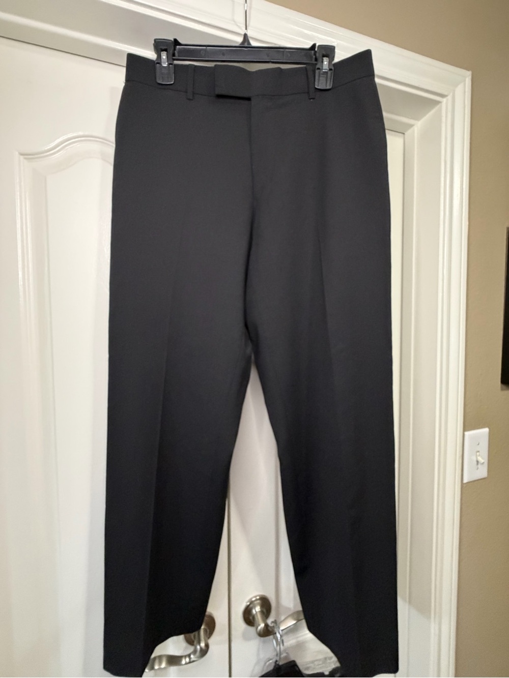 Hugo Boss Men’s Black Tuxedo Pants Sequin Side Stripe No Size Tag 32x29